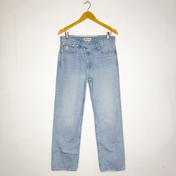 Madewell Low-Slung Straight Jeans Blue Wash Size 26 - Picture 2 of 9